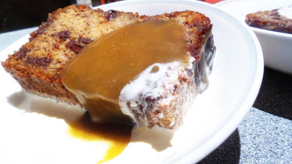 pudding with caramel and vanilla saucejpg